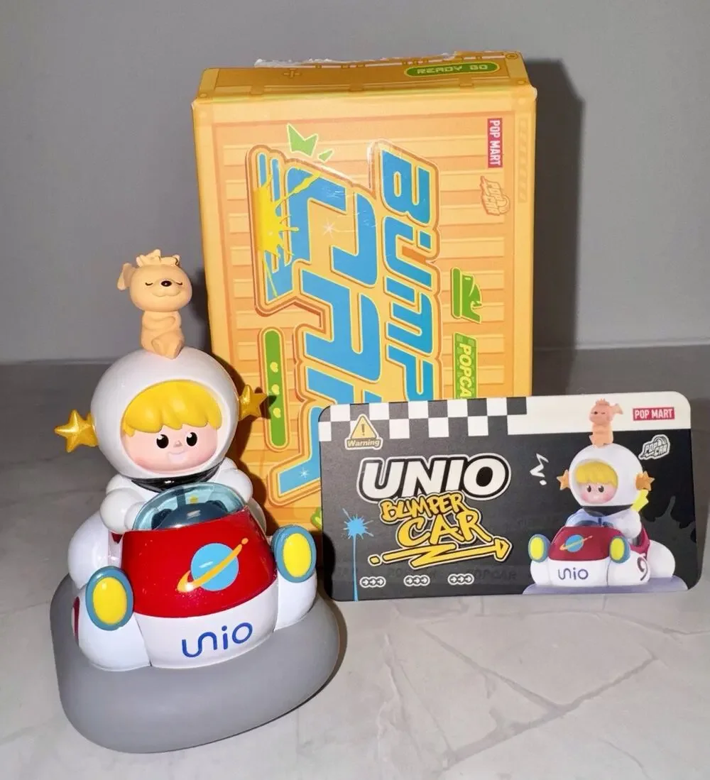 Genuine Pop Mart POPCAR Bumper Car Series Confirmed Blind Box Figure Unio